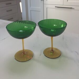 La DoubleJ Champagne glasses/Wine glasses. Set of 2.  BRAND NEW